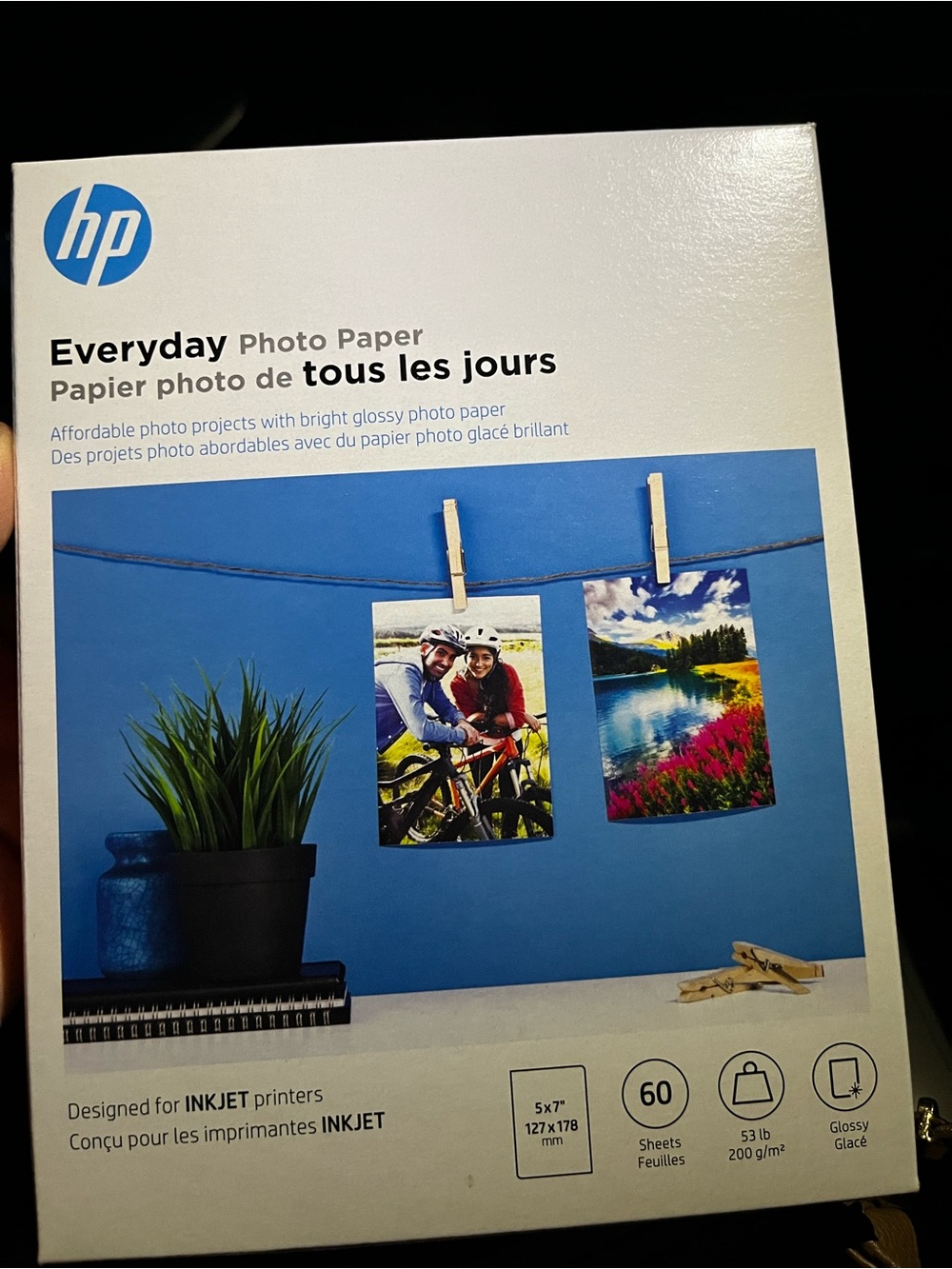 HP Everyday Photo Paper - White with Blue Logo